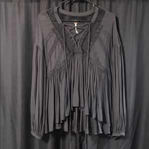 Free People Flowy Shirt